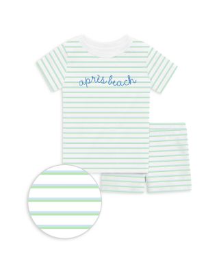 1212 Unisex Apres Beach Short Sleeve Pajama Set - Little Kid