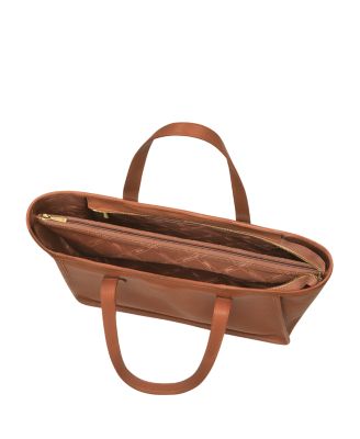 Longchamp Le Foulonné Large Leather Shoulder Tote
