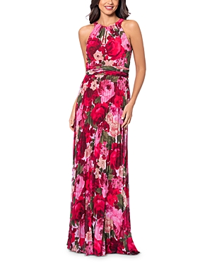 Aqua Sleeveless Pleated Maxi Dress - 100% Exclusive In Red/olive