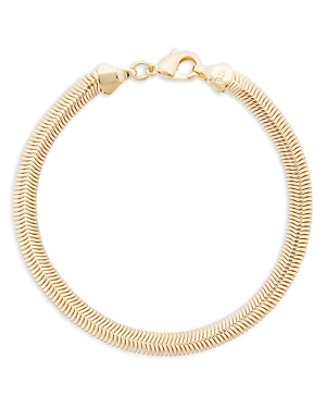 Snake Chain Bracelet in 14K Gold Plated