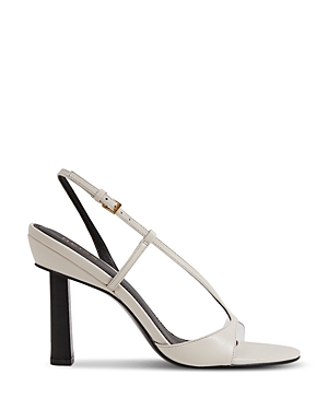 Shop Reiss Women's Joy Asymmetrical Strappy High Heel Sandals In White