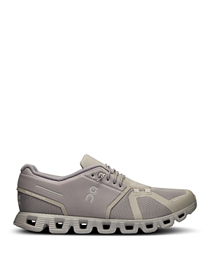 On Men's Cloud 5 Low Top Sneakers In Fog/alloy