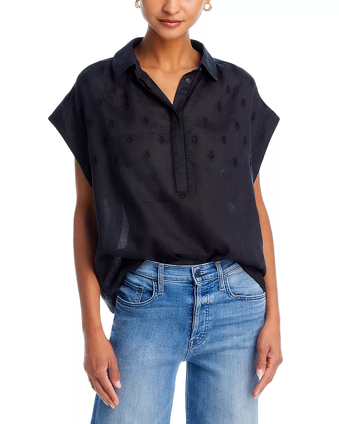 rag & bone Robin Embroidered Top