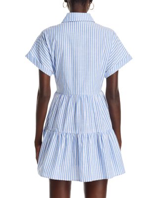 Stripe Mini Shirt Dress - Exclusive