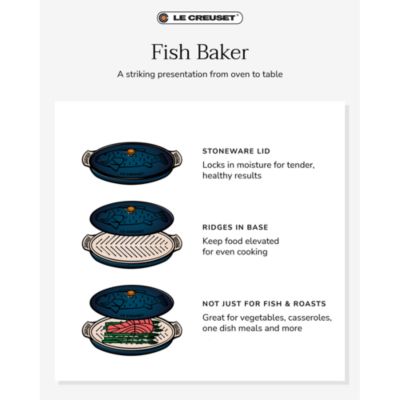 Oval Stoneware Fish Baker