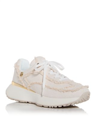 Michael Kors Women's Ari Frayed Trim Low Top Sneakers