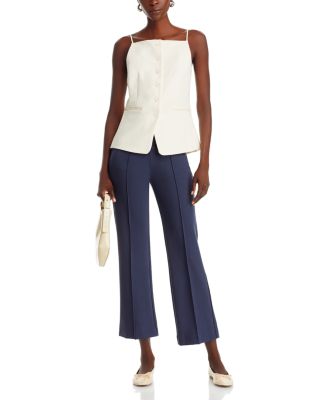 Una Sleeveless Button Down Top