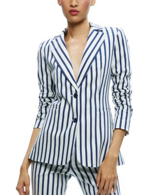 Alice and Olivia - Breann Striped Blazer