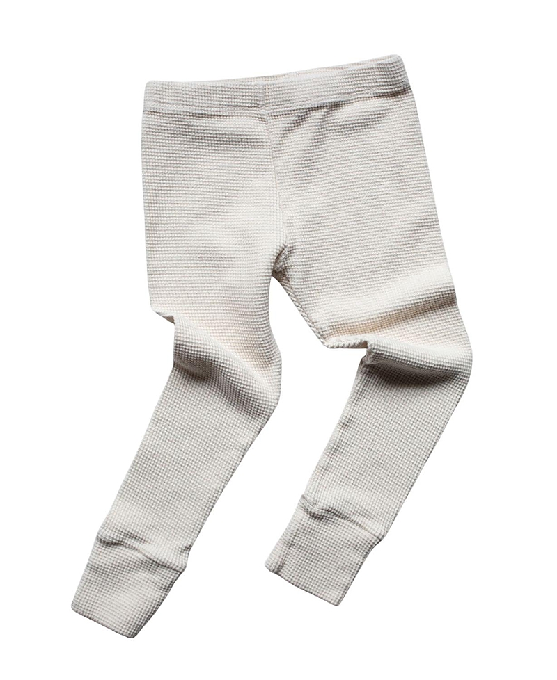The Simple Folk Kids' Unisex Waffle Legging In Undyed
