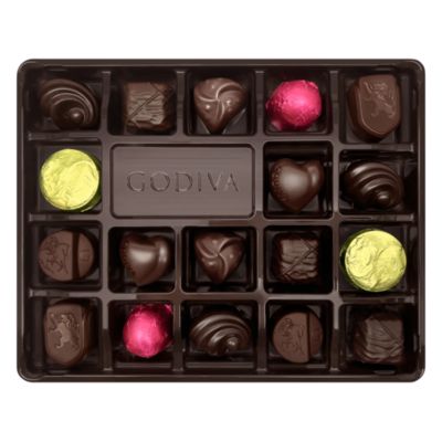 Godiva® - Assorted Dark Chocolate Gold Ballotin, 18 Piece