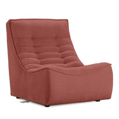 Trattino Armless Fabric Chair