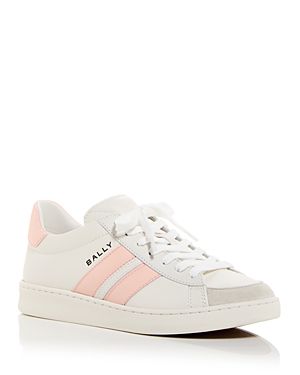 Bally Women's Low Top Sneakers In White/baby