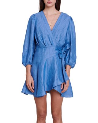 Maje Rifilou Tie Waist Dress