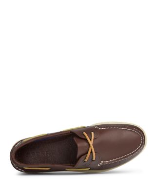 Men&#39;s Authentic Original Two Eye Leather Boat Shoes