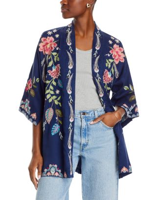 Johnny Was Emika Embroidered Open Front Kimono | Bloomingdale's