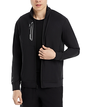 Polo Ralph Lauren Zip Front Track Jacket In Black