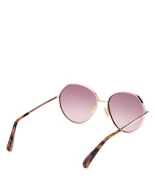 Menton Gradient Round Sunglasses, 57mm