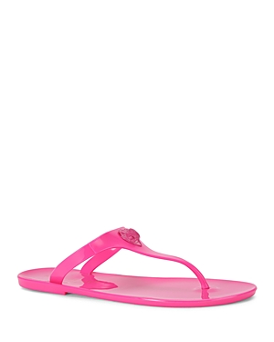 Kurt Geiger Women's Maddison T Bar Thong Sandals In Bright Pink