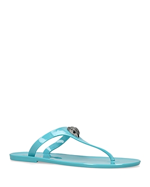 Kurt Geiger Women's Maddison T Bar Thong Sandals In Medium Blue