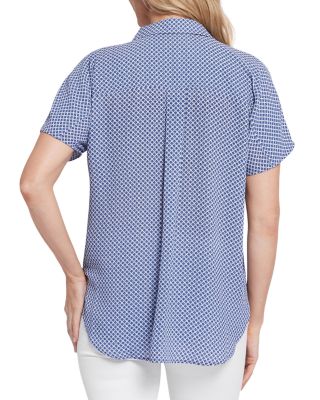 Becky Printed Short Sleeve Blouse