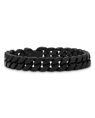 David Yurman - Men's Curb Chain Bracelet in Black Titanium, 11.5mm