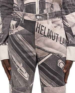 Helmut Lang Relaxed Fit Carpenter Jeans in Black Multi