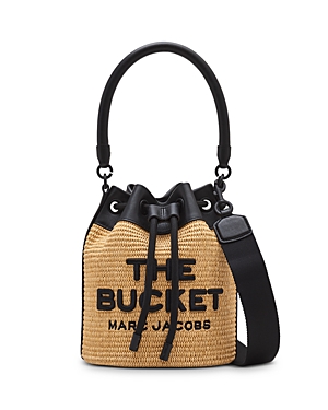 Shop Marc Jacobs The Woven Bucket Bag In Natural