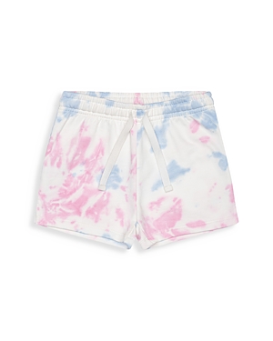 Shop 1212 Girls' Cotton French Terry Track Shorts - Little Kid In Marble