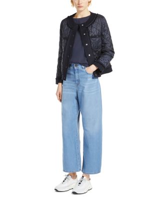 Weekend Max Mara FERRO ダブルウール ジャケット Water-repellent fabric and double-sided wool jacket, black
