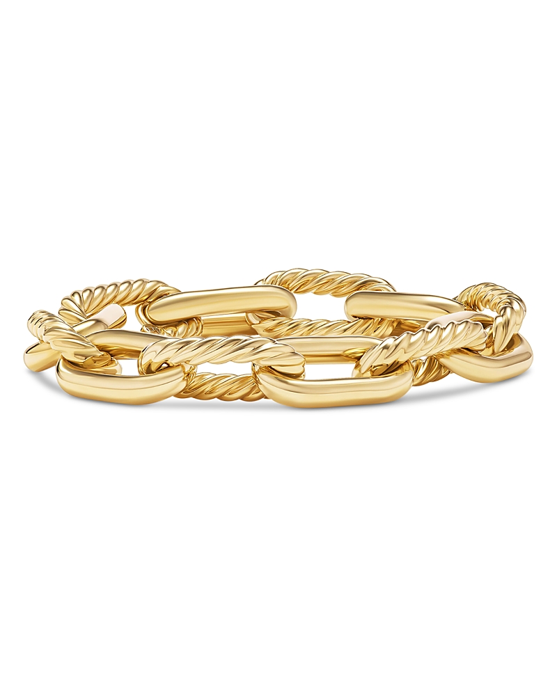 David Yurman Dy Madison Chain Bracelet in 18K Yellow Gold, 13.5mm