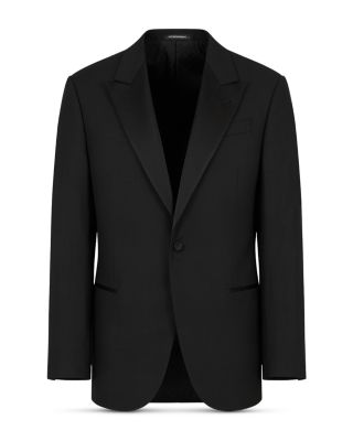 Regular Fit Crepe Wool Dinner Jacket