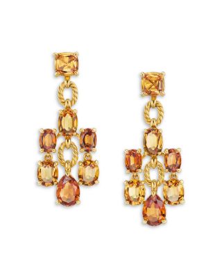 18K Yellow Gold Marbella Citrine & Madeira Citrine Chandelier Earrings
