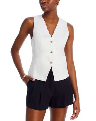 Cupio - Scallop Detail V Neck Vest