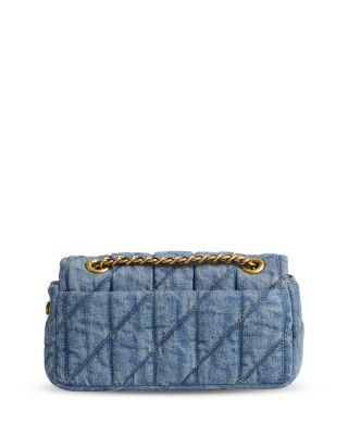 Tabby 20 Quilted Denim Shoulder Bag