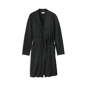 Shop Sferra Men's Uomo Cashmere Robe In Black
