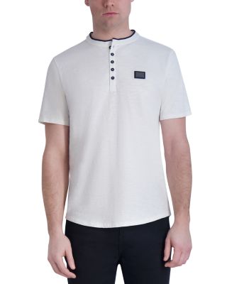 KARL LAGERFELD PARIS - Henley Short Sleeve Tee