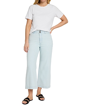 High Rise Ankle Jeans in Ocean Mist