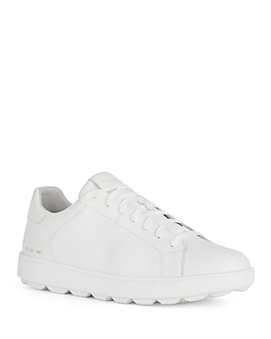 Shop Geox Men's Spherica Ecub-11 Lace Up Sneakers In White