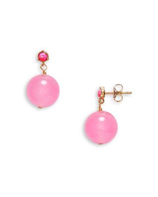 Anni Lu Pink Bubbles Imitation Opal Drop Earrings
