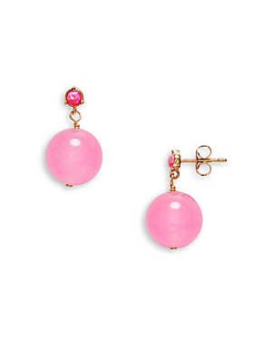 Pink Bubbles Imitation Opal Drop Earrings