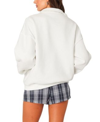 Oversized Quarter Zip Sweatshirt