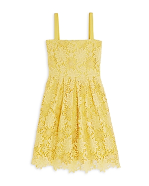 Shop Aqua Girls' Lace Dress, Little Kid, Big Kid - 100% Exclusive In Butter Yellow