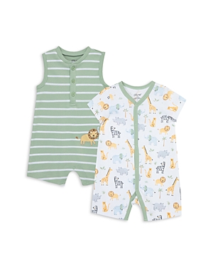 Shop Little Me Boys' Safari Rompers, 2 Pack - Baby In Green