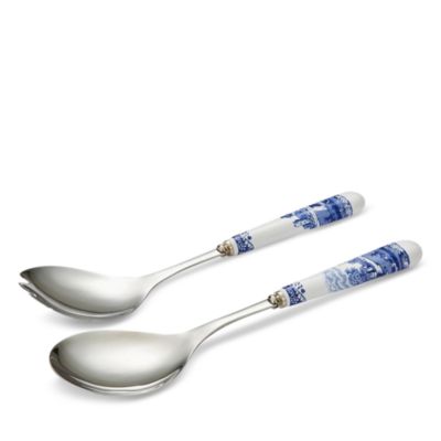 Blue Italian Salad Servers