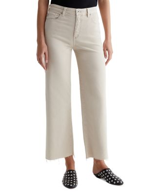 AG - Saige Mid Rise Cropped Wide Leg Jeans