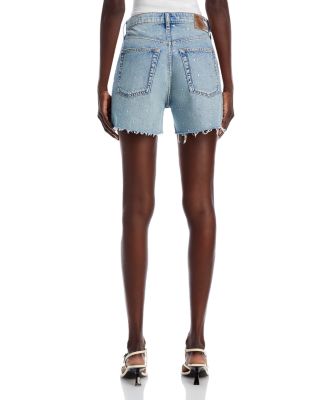 Vintage Cut Off Denim Shorts in Solana Jewel