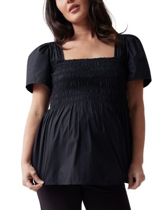 Smocked Square Neck Top and Pants Set