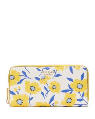 kate spade new york - Morgan Sunshine Floral Printed PVC Zip Around Continental Wallet