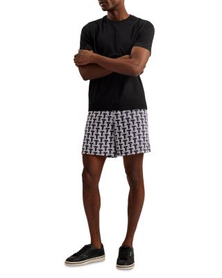 Rhins T Print Regular Fit Drawstring Shorts 