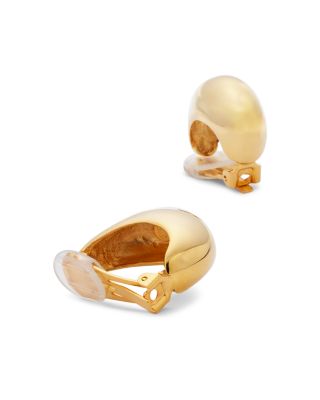 Tapered Half Hoop Clip On Earrings